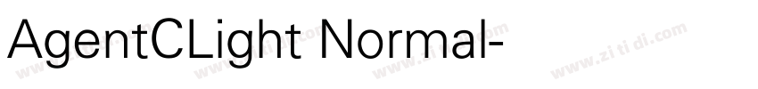 AgentCLight Normal字体转换 AgentCLight Normal字体转换